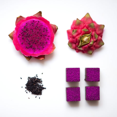 Feel Good Chocolates - Dragonfruit + Black Sesame Superfood Dark Chocolate